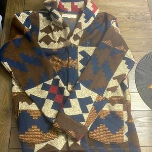 Mens Levi button up sweater